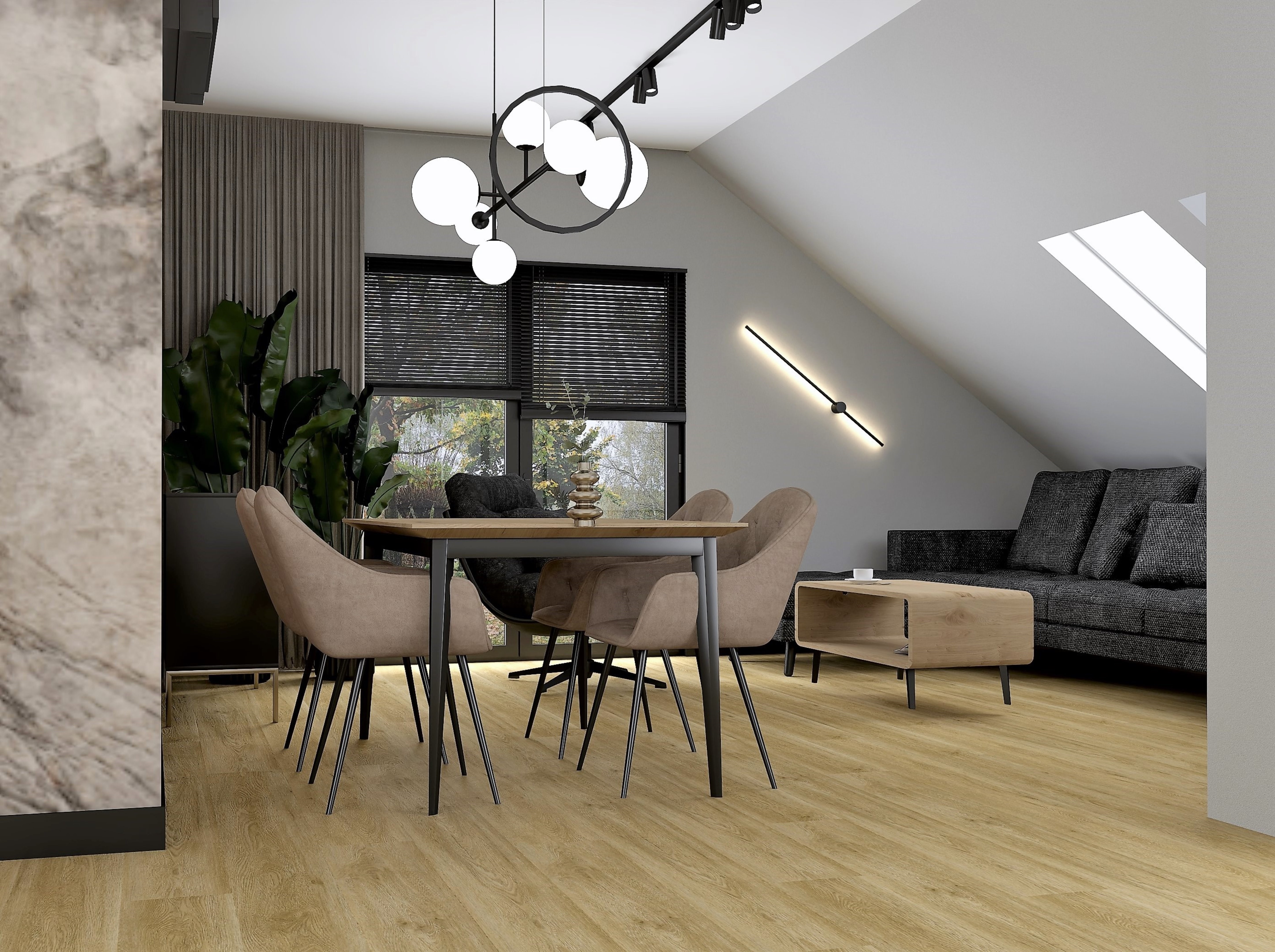 VinCore Wood+ Rome klikkes SPC padló integrált alátéttel