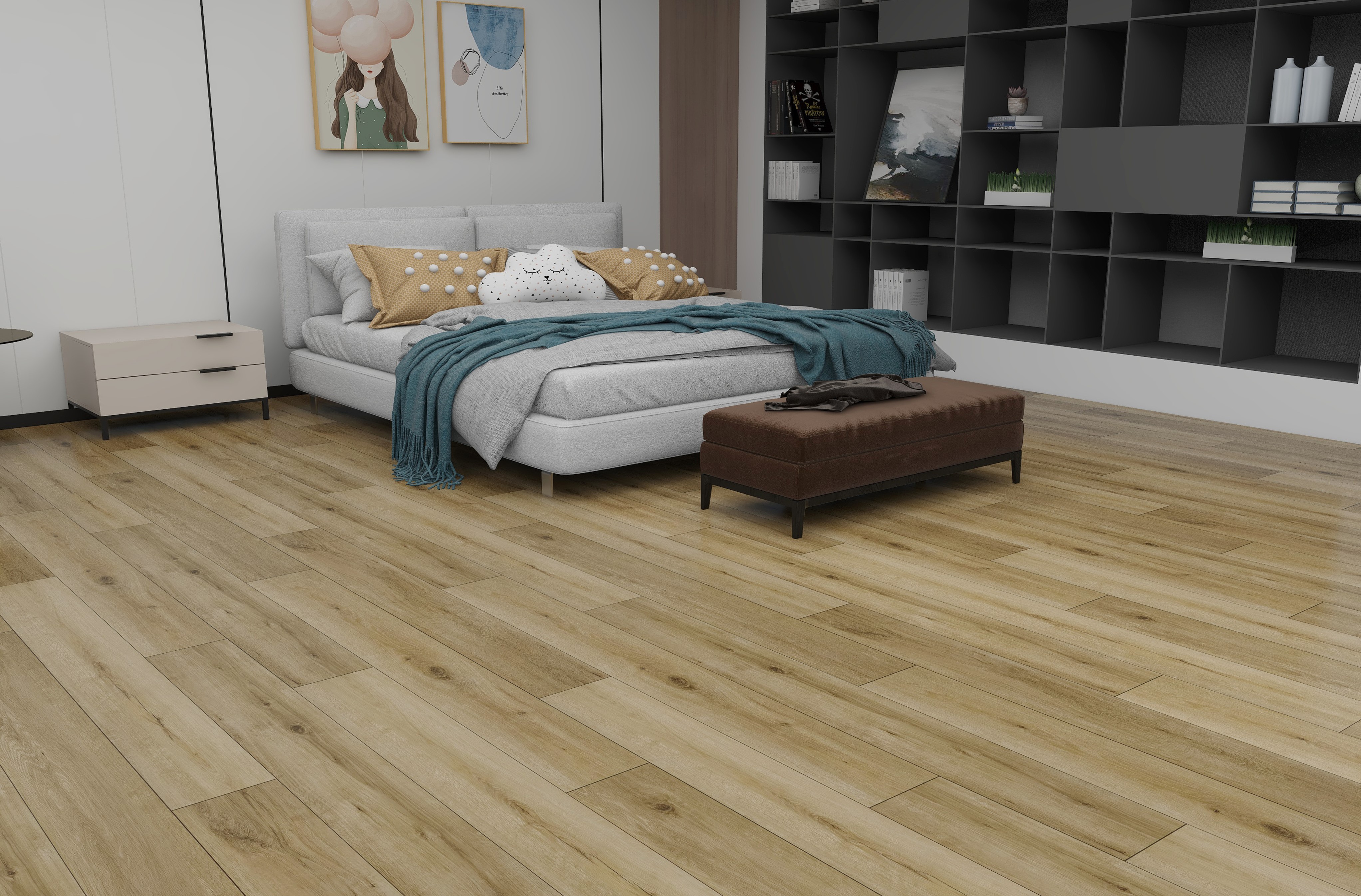 VinCore Wood Perugia klikkes SPC padló integrált alátéttel